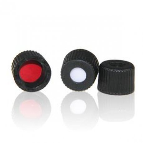 8-425 Screw Thread Caps With Septa Rubber Septum